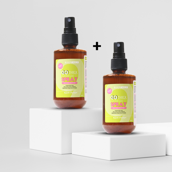 مجموعة سبراي جوثيك المزدوجة لعلاج تساقط الشعر الشديد فوراً