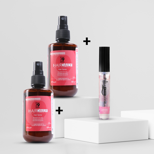 روتين تطويل الشعر والرموش وملئ الفراغات